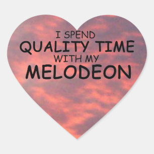 Quality Time Melodeon Heart Sticker