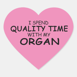 Quality Time Organ Heart Sticker