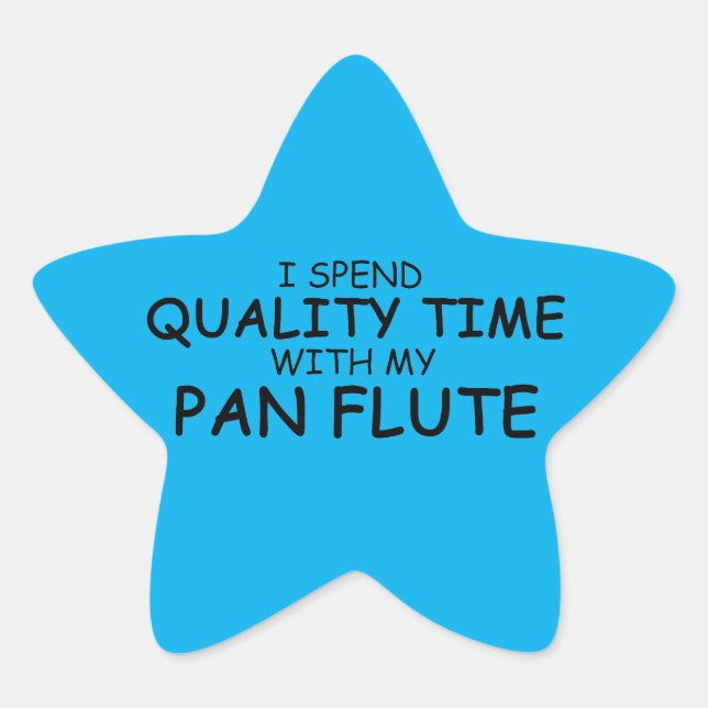 Quality Time Pan Flute Star Sticker (Front)