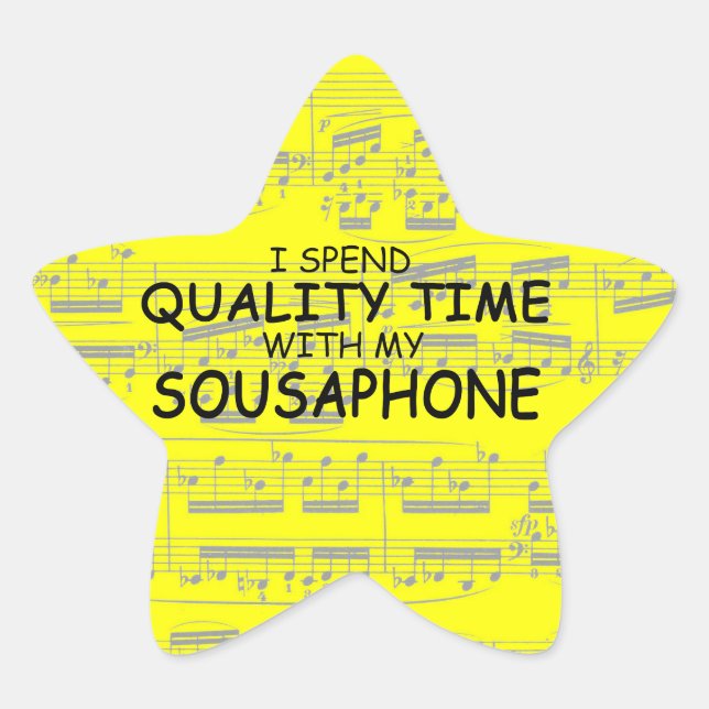 Quality Time Sousaphone Star Sticker (Front)