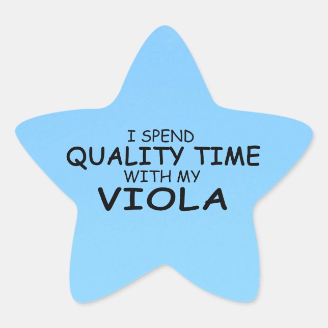 Quality Time Viola Star Sticker (Front)