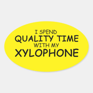 Quality Time Xylophone Oval Sticker