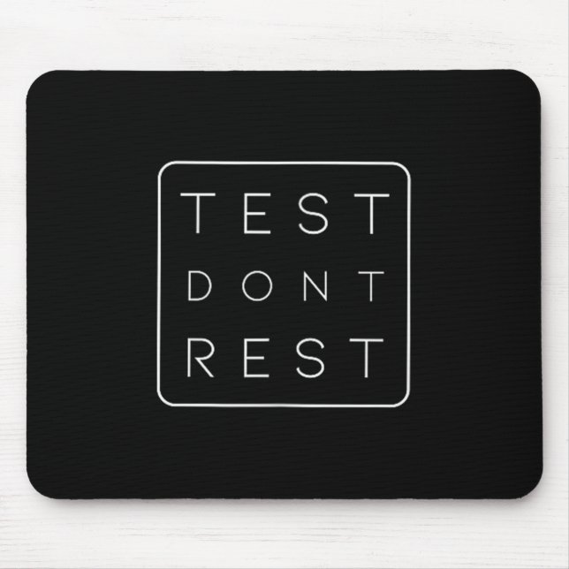 Quality Urance Software Tester Qa Engineer Geeks F Mouse Mat (Front)