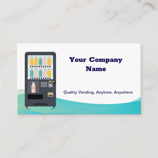 Quality Vending Machine Services Business Card (Front)