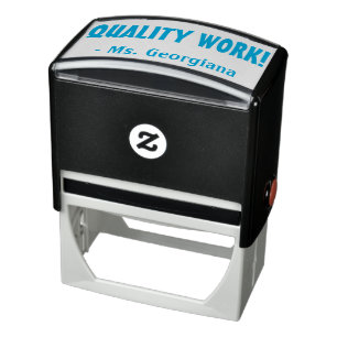 "QUALITY WORK!" Teacher Rubber Stamp