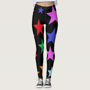 Quality Workout Leggings With Big Stars on Them