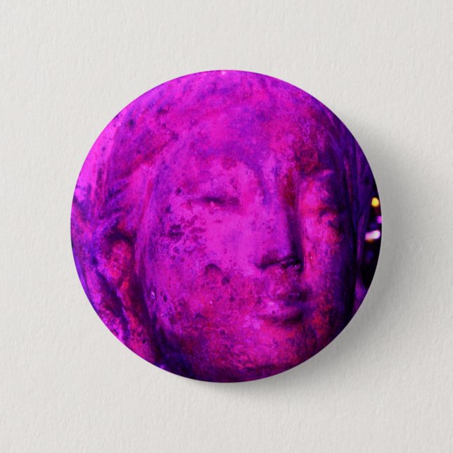 Quan Yin 6 Cm Round Badge (Front)