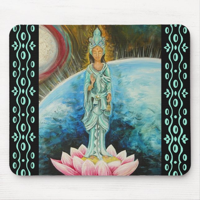 Quan Yin Mouse Mat (Front)