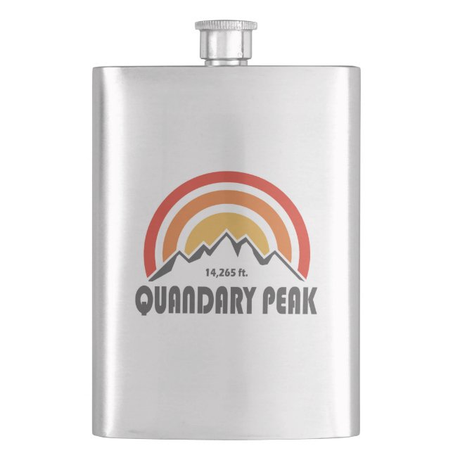 Quandary Peak Hip Flask (Front)