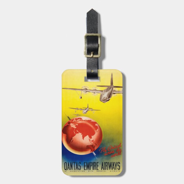 Quantas Empire Airways Luggage Tag (Front Vertical)