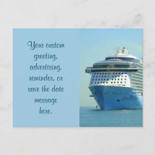 Quantum Calling Custom Announcement Postcard (Front)