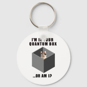 Quantum Cat Key Ring