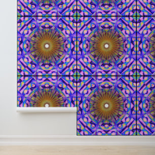 Quantum Colourful Floral Mandala Art Pattern Wallpaper