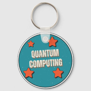 Quantum Computing Science Key Ring