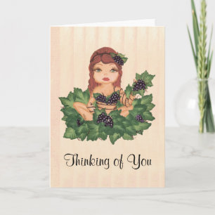 Quantum Cutie Grape Vine Girl Card