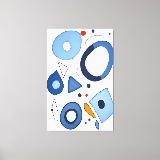 Quantum Dot Dreams Abstract Canvas Print (Front)