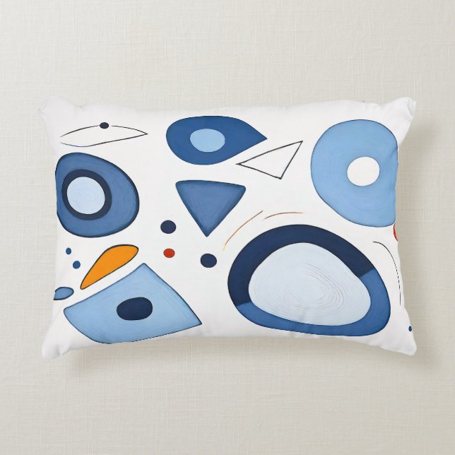 Quantum Dot Dreams Abstract Decorative Cushion (Front)
