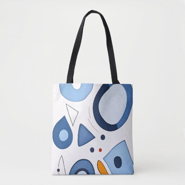 Quantum Dot Dreams Abstract Tote Bag (Front)