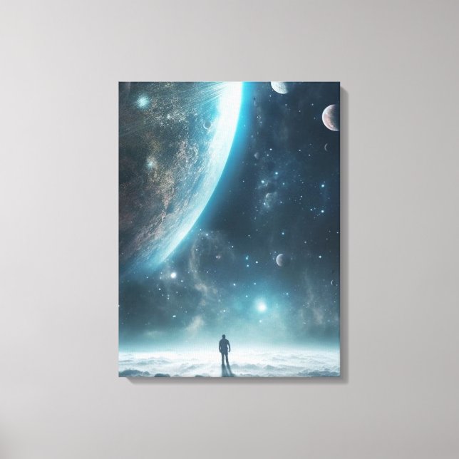 Quantum Echoes Canvas Print (Front)