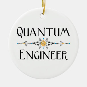 Quantum Engineer Line Ceramic Tree Decoration