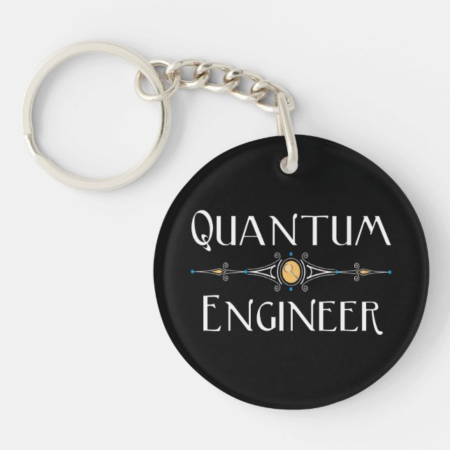 Quantum Engineer Line Key Ring (Front)