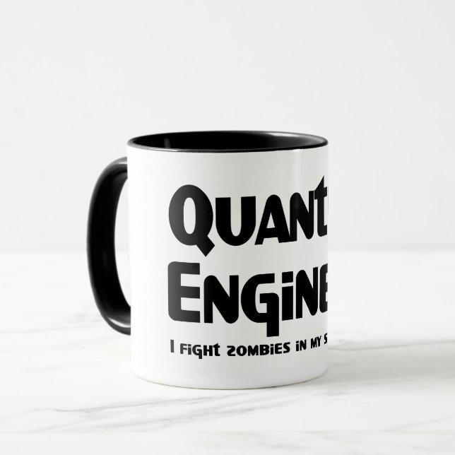 Quantum Engineer Zombie Fighter Mug (Front Left)
