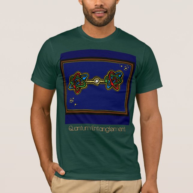 Quantum Entanglement tee by ScienceFrontiers (Front)