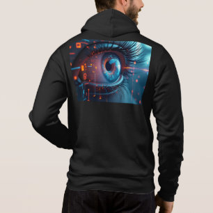 Quantum Eye men black Bella hooded sweatshirt
