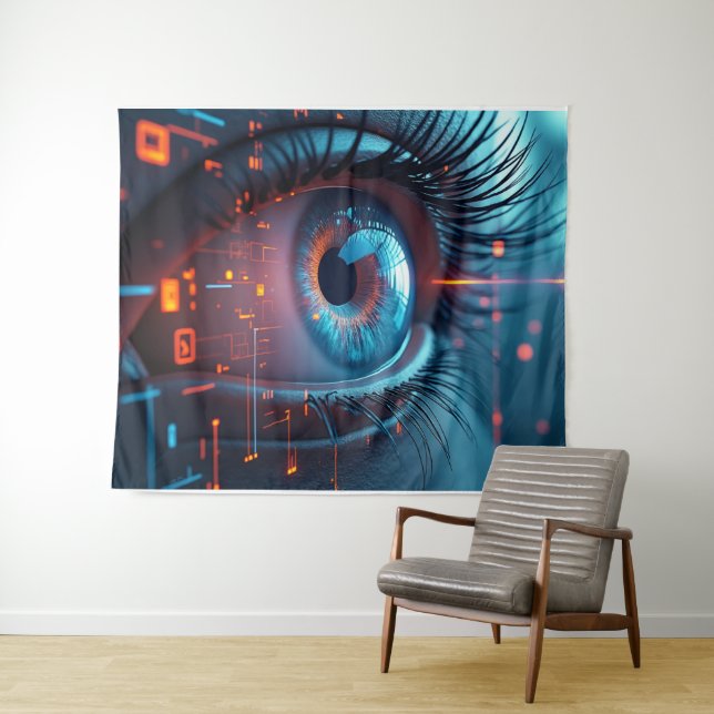 Quantum Eye tapestry (In Situ (Horizontal))