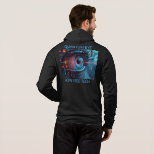 Quantum Eye tech men black Bella Hoodie