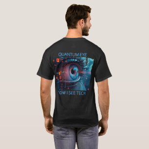 Quantum Eye tech men black T-shirt back