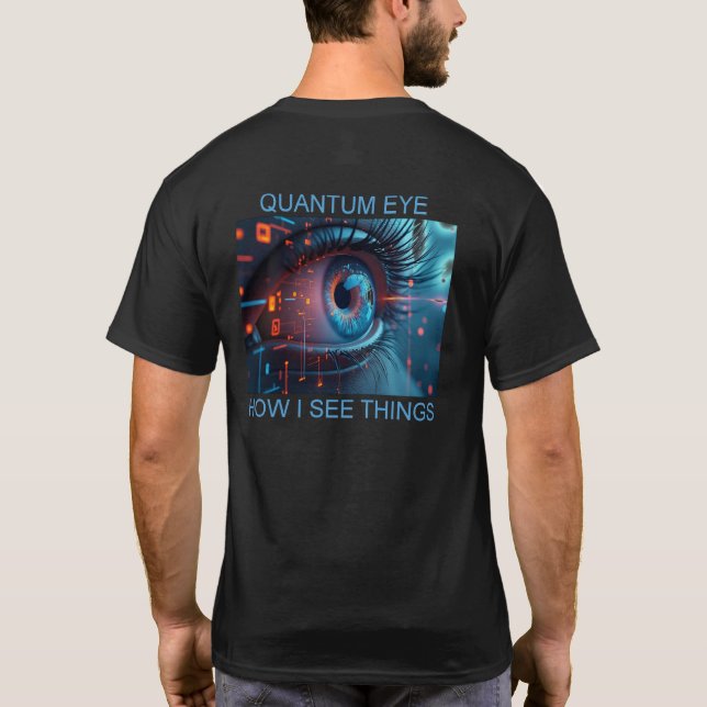 Quantum Eye Things men black T-shirt back (Back)