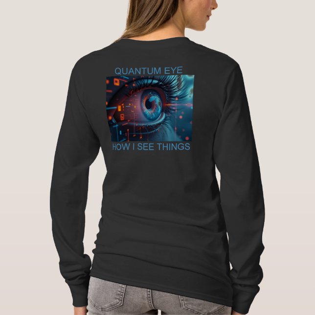 Quantum Eye things women black long slv shirt bk (Back)