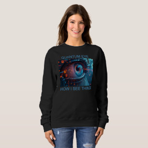 Quantum Eye Things women black sweatshirt