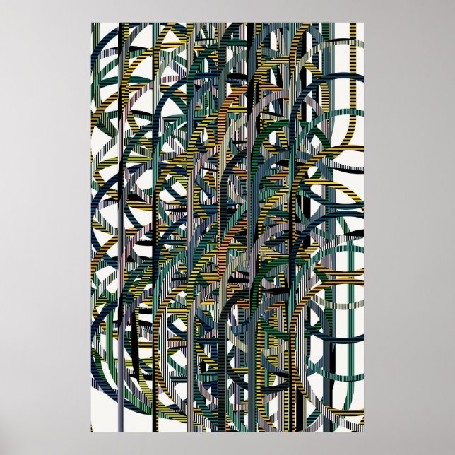 Quantum Geometric Pattern  Poster (Front)