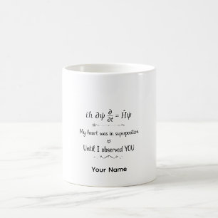 Quantum Love Physics Gift Personalised Mug
