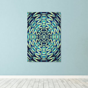 Quantum Mandala Art Canvas Print