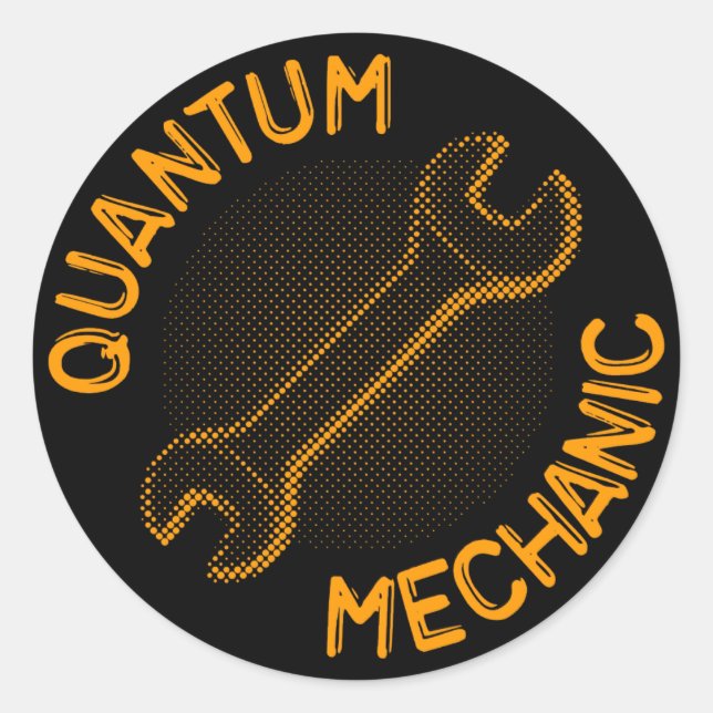 Quantum Mechanic Stickers (Front)