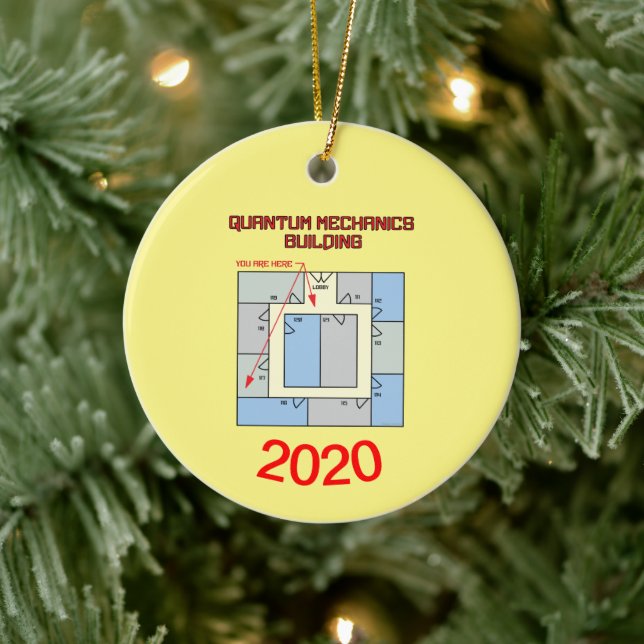 Quantum Mechanics Building Ceramic Tree Decoration (Tree)
