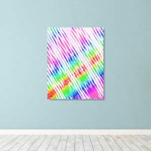 Quantum Mechanics Colours Flowing Pattern Canvas Print