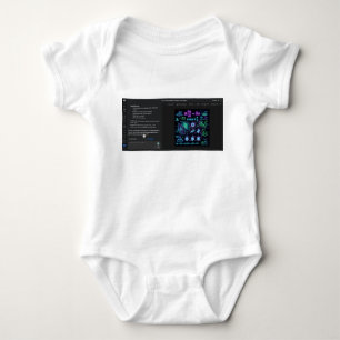 Quantum Mechanics Neon Glow Schrodinger Equation P Baby Bodysuit