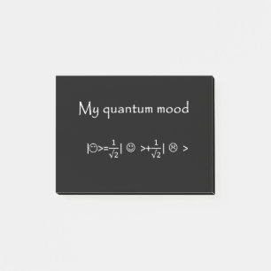 quantum mood normalised, funny quantum physics post-it notes