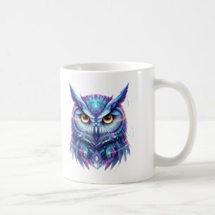 Quantum Owl Spirit of Wisdom Coffee Mug