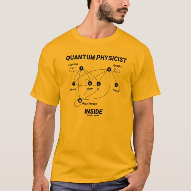 Quantum Physicist Inside (Higgs Field Higgs Boson) T-Shirt (Front)
