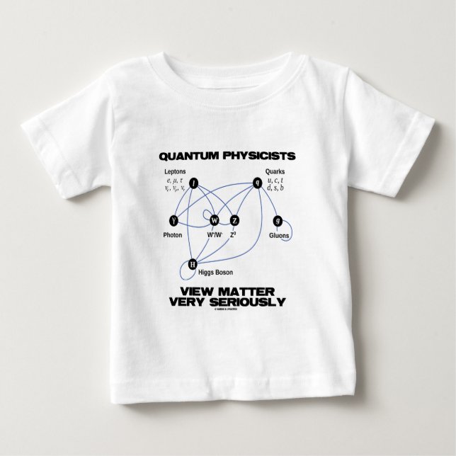 Quantum Physicists View Matter Very Seriously Baby T-Shirt (Front)