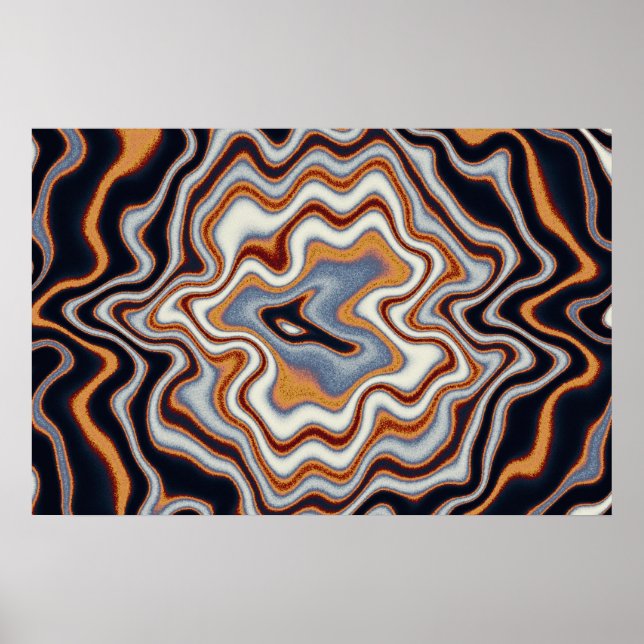 Quantum Physics Acrylic Painting  Poster (Front)