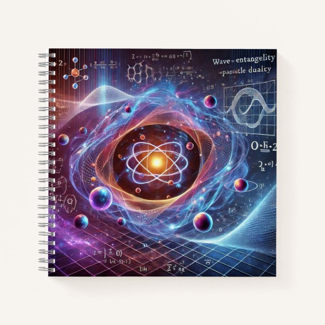 Quantum Physics & Atomic Energy Notebook (Front)