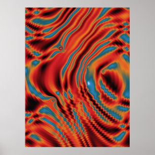 Quantum Physics Colorful Design  Poster