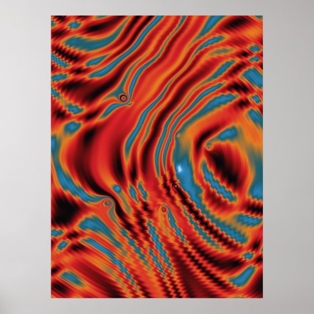 Quantum Physics Colorful Design  Poster (Front)