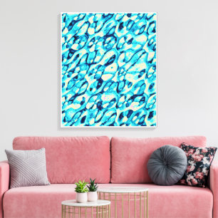 Quantum Physics Liquid Kinetic Painting  Canvas Print